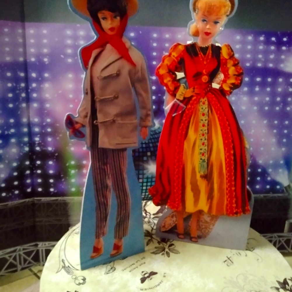 Barbie original paper cut outs set